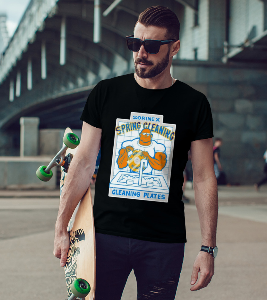 SORINEX Spring Cleaning Cleaning Plates T-Shirt