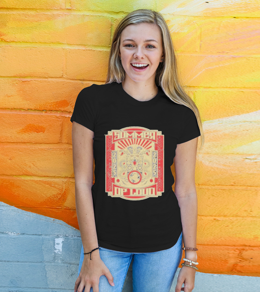 Summer 2025 Loud Festival Vibrant Red Dragon Speaker T-Shirt