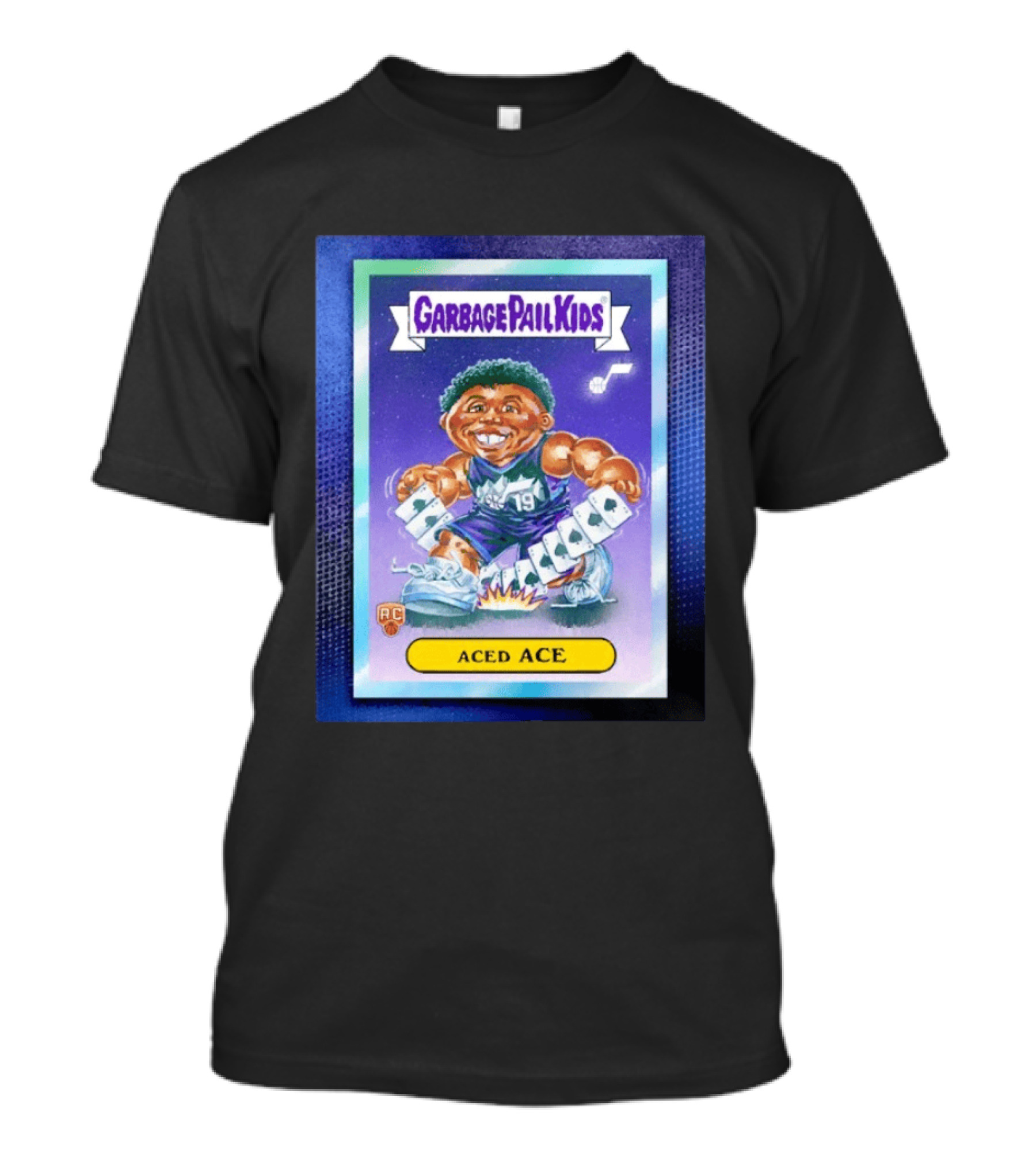Garbage Pail Kids Aced Ace Bailey Utah Jazz Trading Card T-Shirt