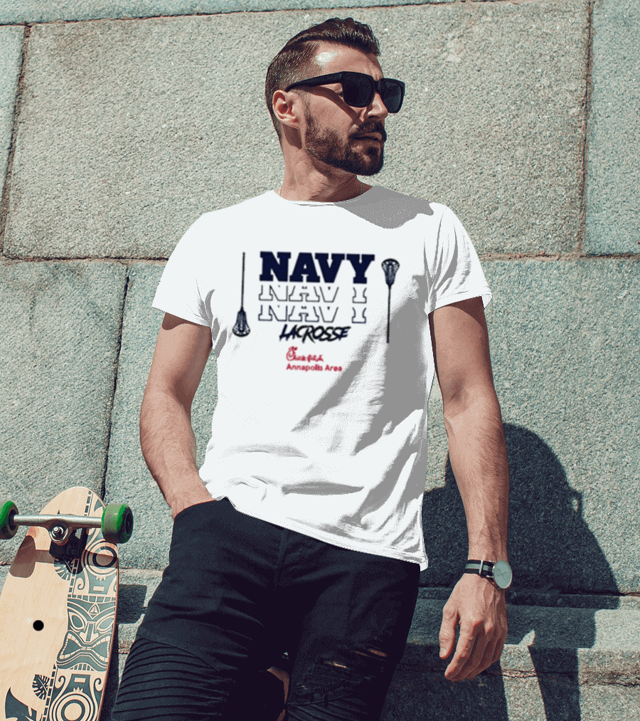 Navy Lacrosse Chick Fil A Annapolis Area T-Shirt