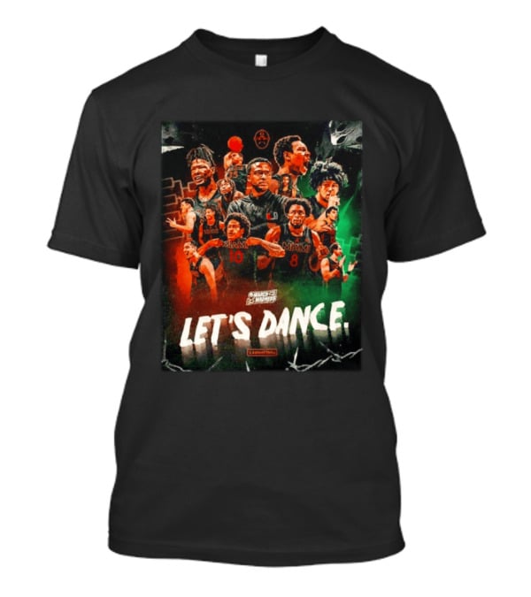Miami Hurricanes Basketball Let's Dance March Madness Players T-Shirt