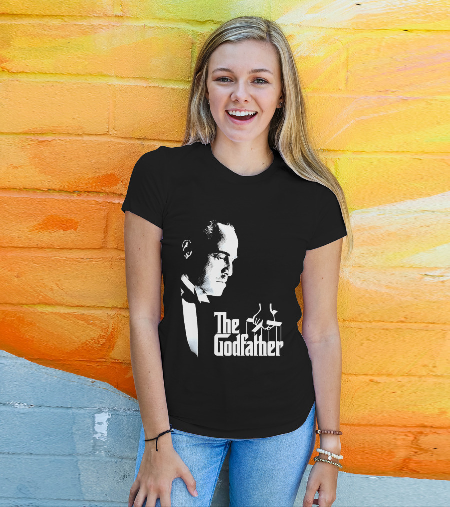 The Godfather Vito Corleone Iconic Movie Character Font T-Shirt