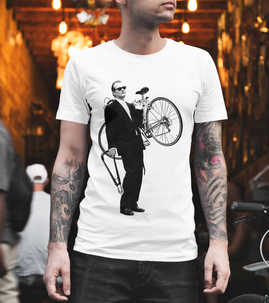 Bill Murray Rushmore Wes Anderson Tribute Cyclist T-Shirt