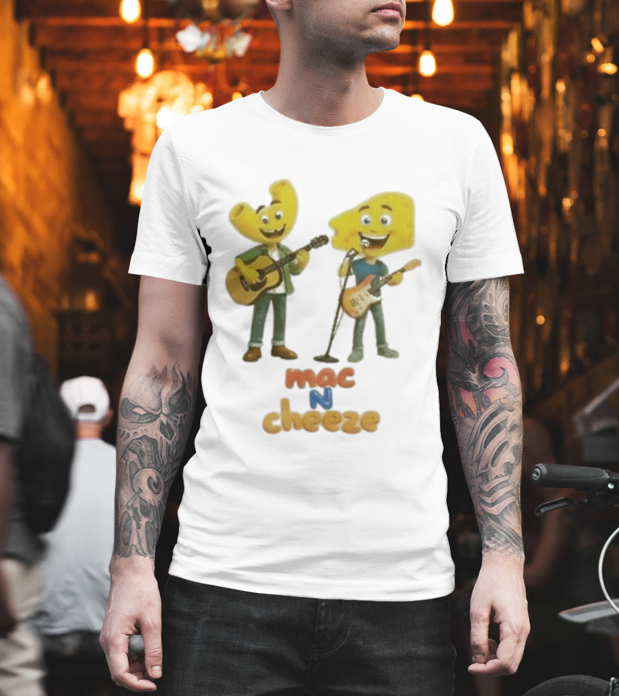 Nashville Predators Mac N Cheese Characters Guitar Duo T-Shirt