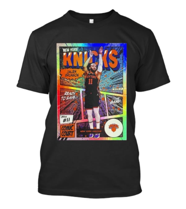 New York Knicks Jalen Brunson Comic Court Issue 11 T-Shirt