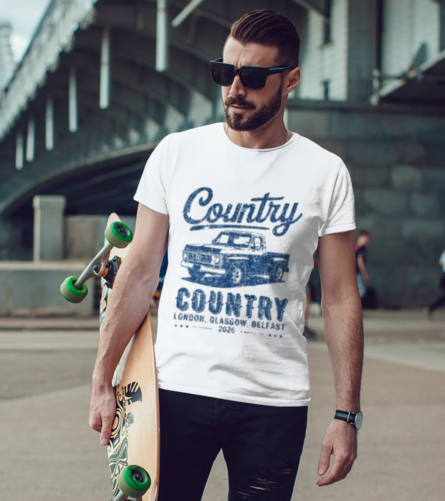 Country To Country London Glasgow Belfast 2026 Classic Car T-Shirt