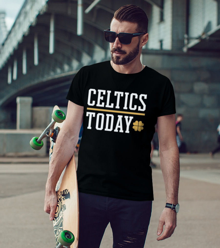 Celtics Today St Patrick's Day Shamrock T-Shirt