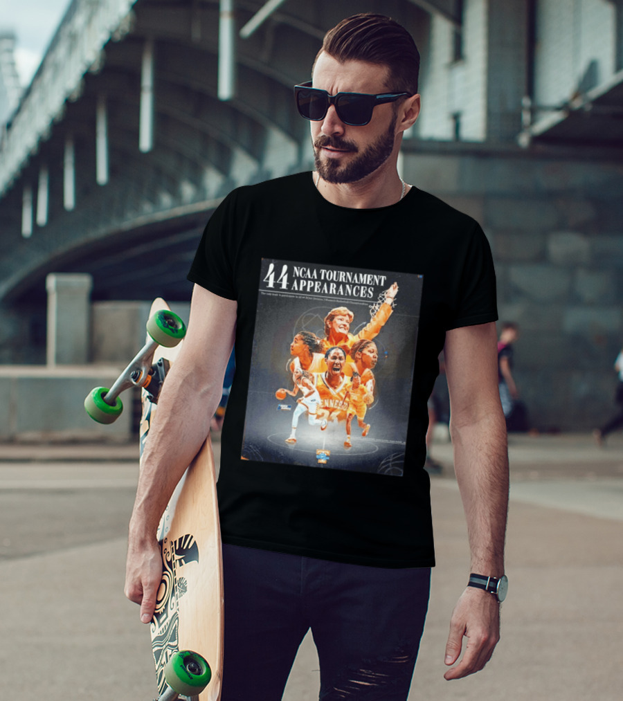 Tennessee Volunteers Women's Basketball 44 NCAA Tournament Appearances Legendary Participation T-Shirt