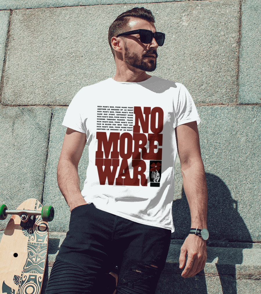 No More War Wear The Peace Flower Grenade T-Shirt
