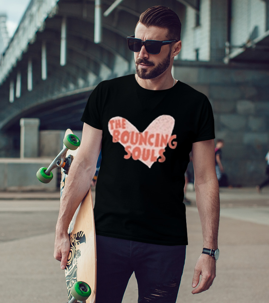 The Bouncing Souls Heart Shaped Hopeless Romantic T-Shirt