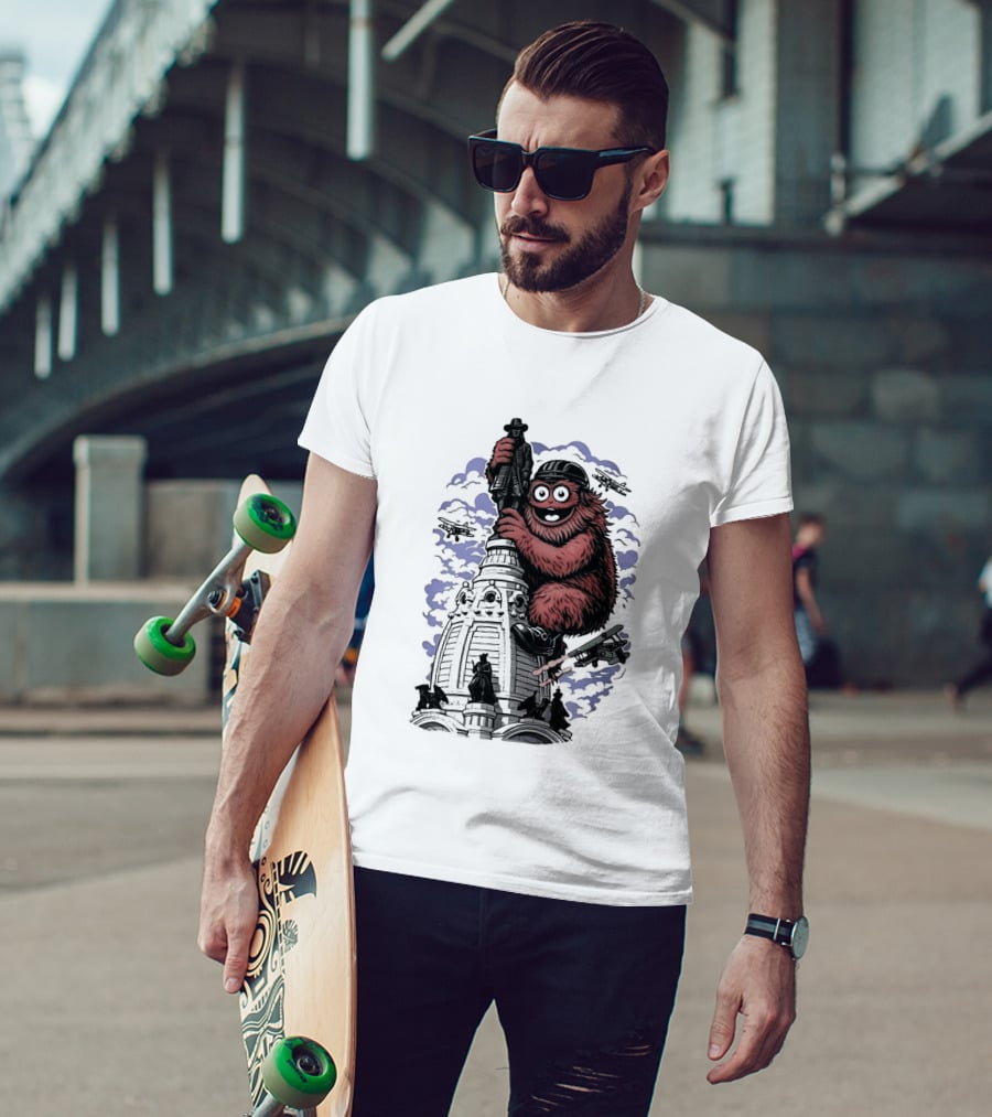 Gritty Kong Embrace Philadelphia City Hall T-Shirt