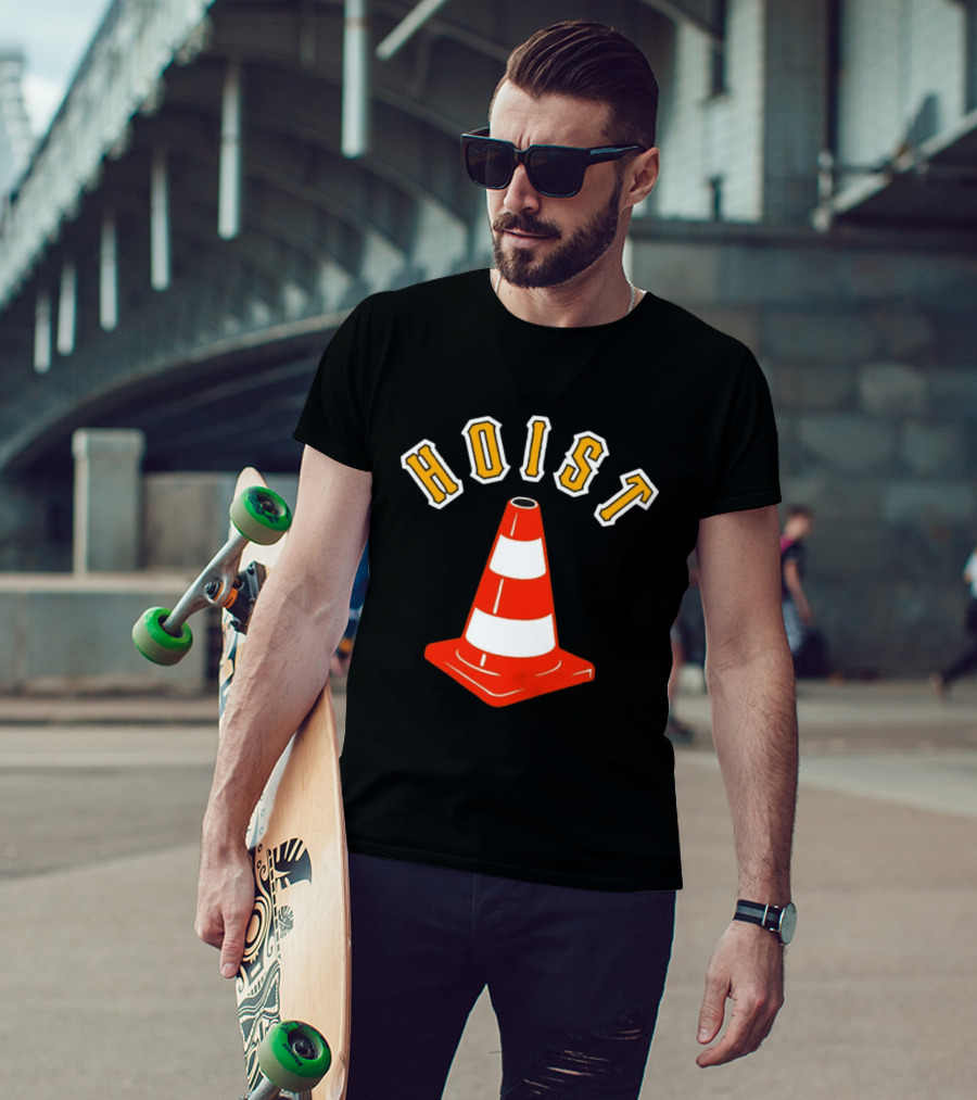 Pittsburgh Pirates Hoist Traffic Cone T-Shirt