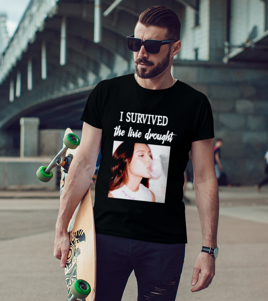Olivia Rodrigo I Survived The Livie Drought Bubblegum Aesthetic T-Shirt