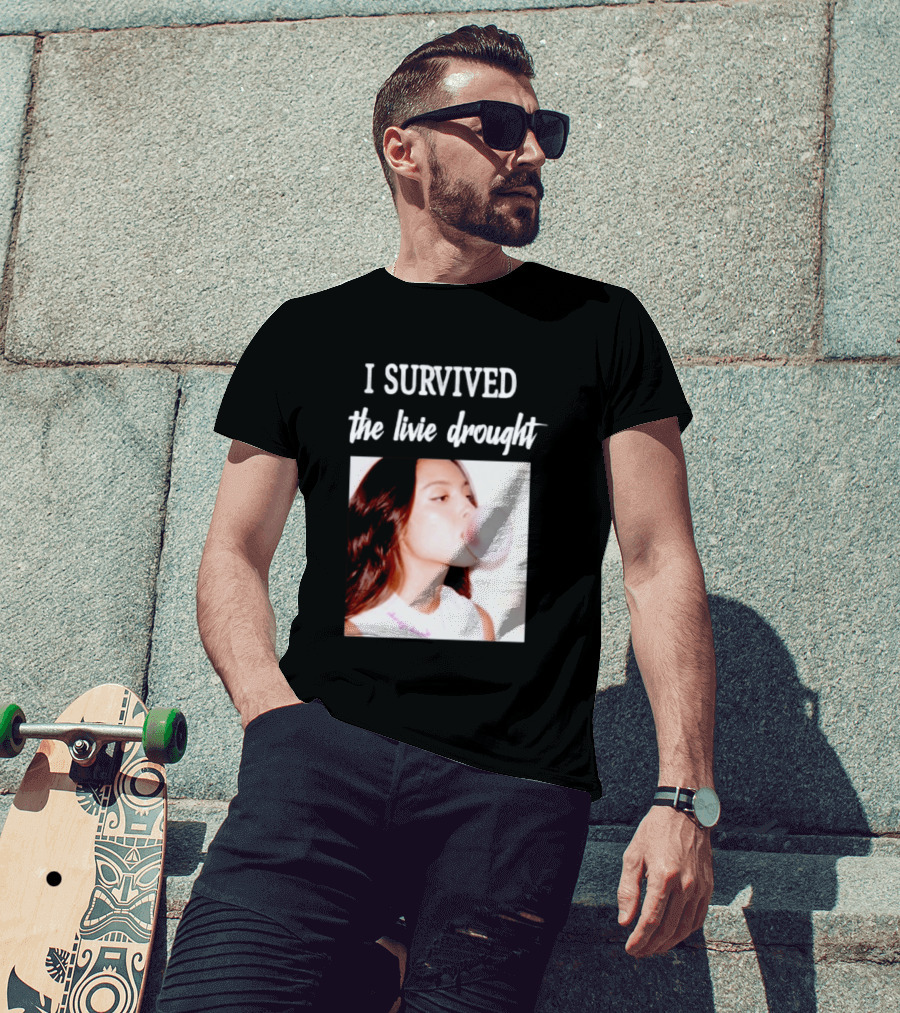 Olivia Rodrigo I Survived The Livie Drought Bubblegum Aesthetic T-Shirt