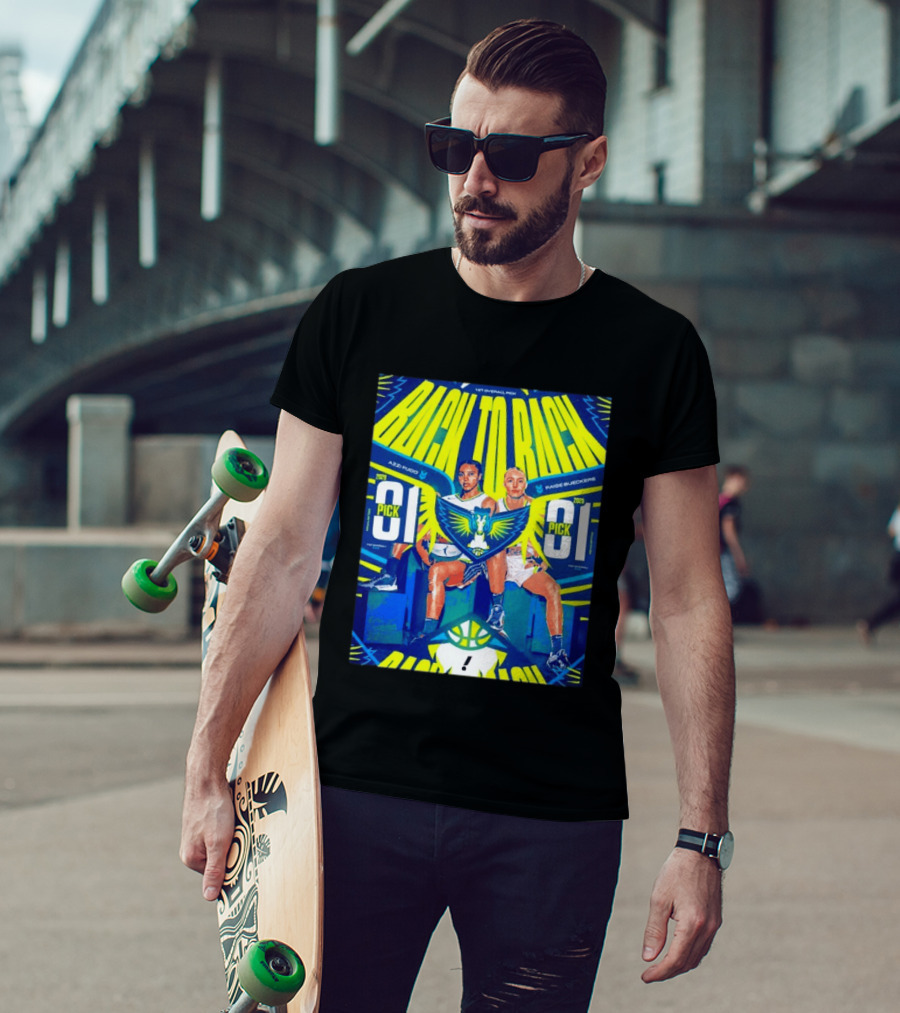 BACK TO BACK Azzi Fudd Paige Bueckers Dallas Wings 2026 1 Pick WNBA Draft T-Shirt