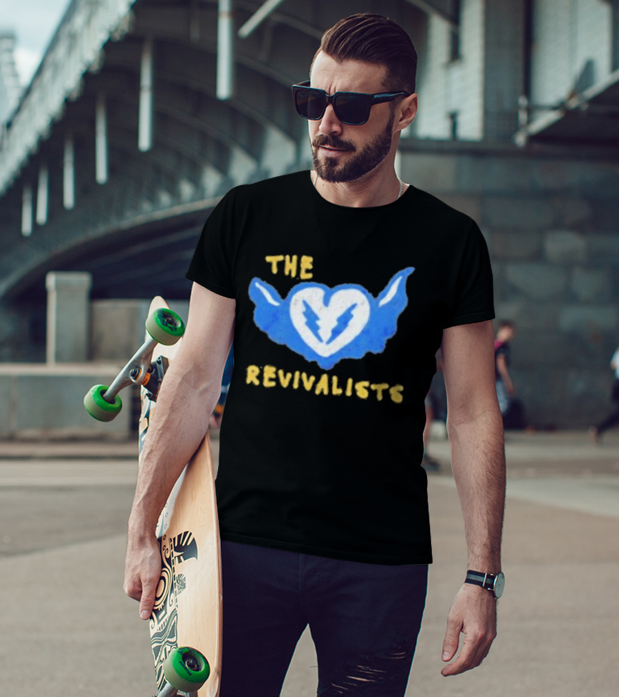 The Revivalists Winged Heart With Lightning Bolt T-Shirt