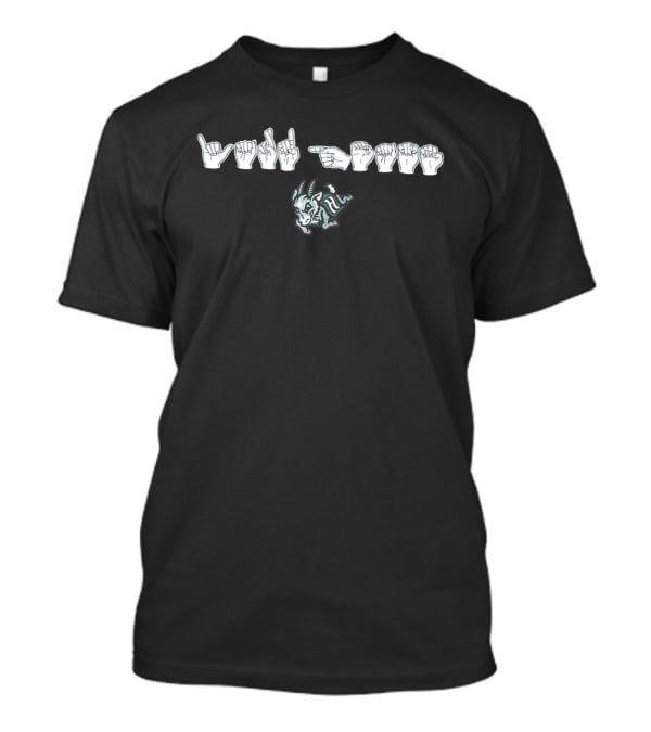 Deaf Awareness Night Yard Goats ASL T-Shirt