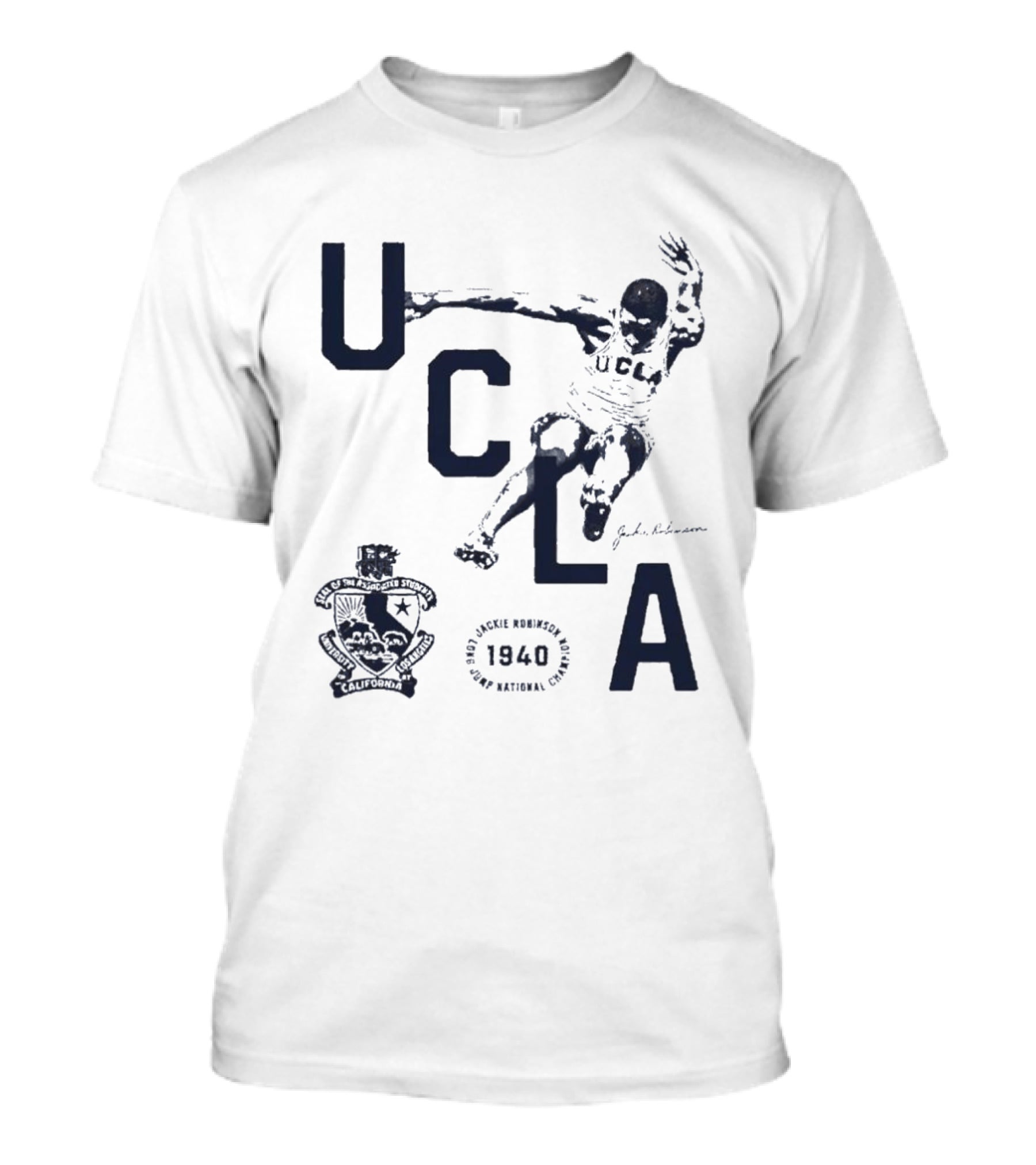 UCLA Jackie Robinson 1940 Long Jump National Champion Jackie Robinson Day 2026 T-Shirt