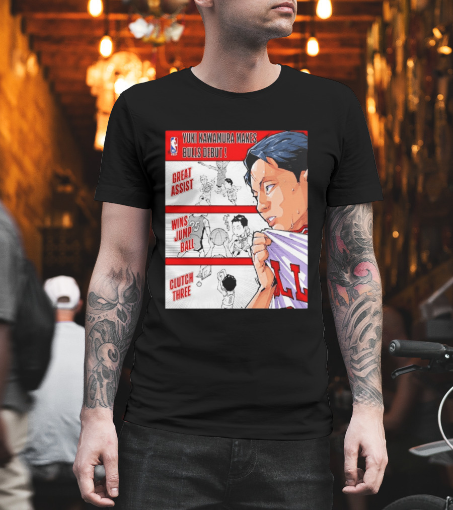 Yuki Kawamura Makes Bulls Debut Great Assist Jump Ball Clutch Three T-Shirt