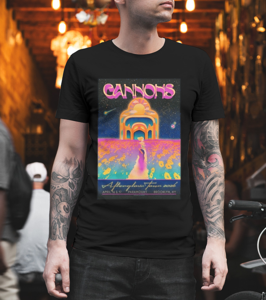 Cannons Afterglow Tour 2026 April 16 17 Paramount Brooklyn NY T-Shirt