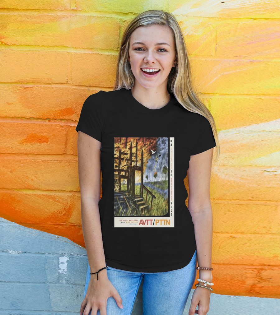 The Avett Brothers Mike Patton Presents AVTT PTTN April 16 2026 North Charleston Coliseum T-Shirt