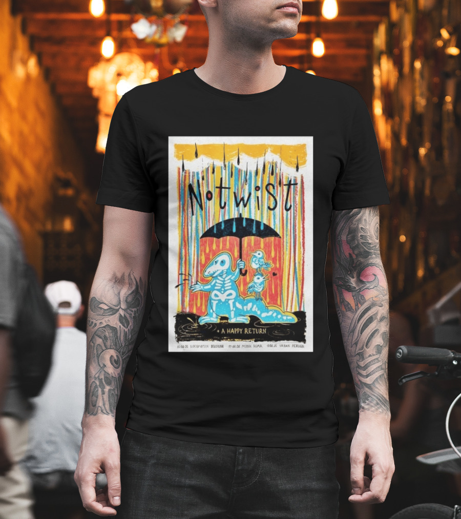 Notwist A Happy Return Tour Italy April 2026 Locomotiv Monk T-Shirt