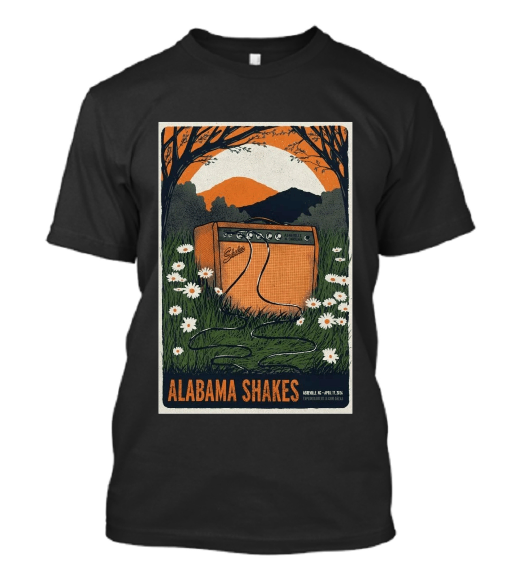 Alabama Shakes Asheville NC April 17 2026 Daisy Amp T-Shirt