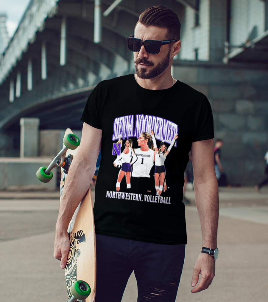 Sienna Noordermeer Northwestern Volleyball Player N Wildcats Sports Team T-Shirt