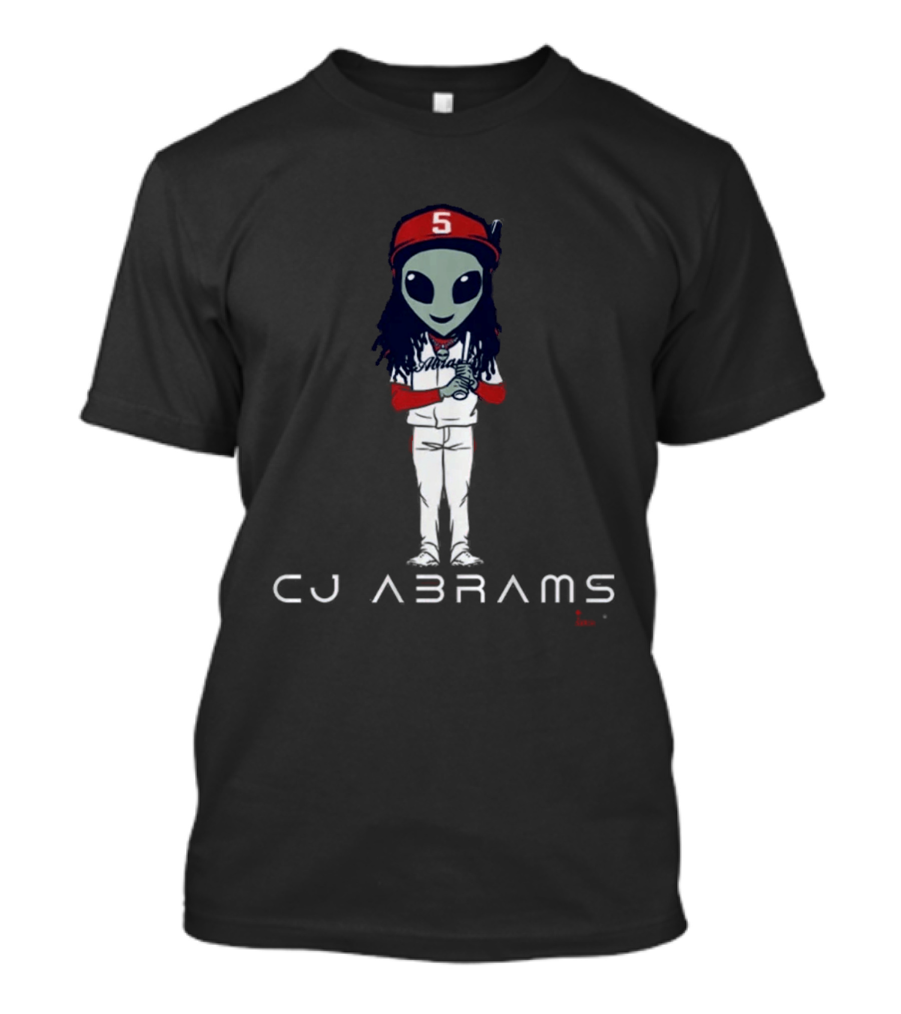 CJ Abrams Alien Baseball Character With Number 5 T-Shirt
