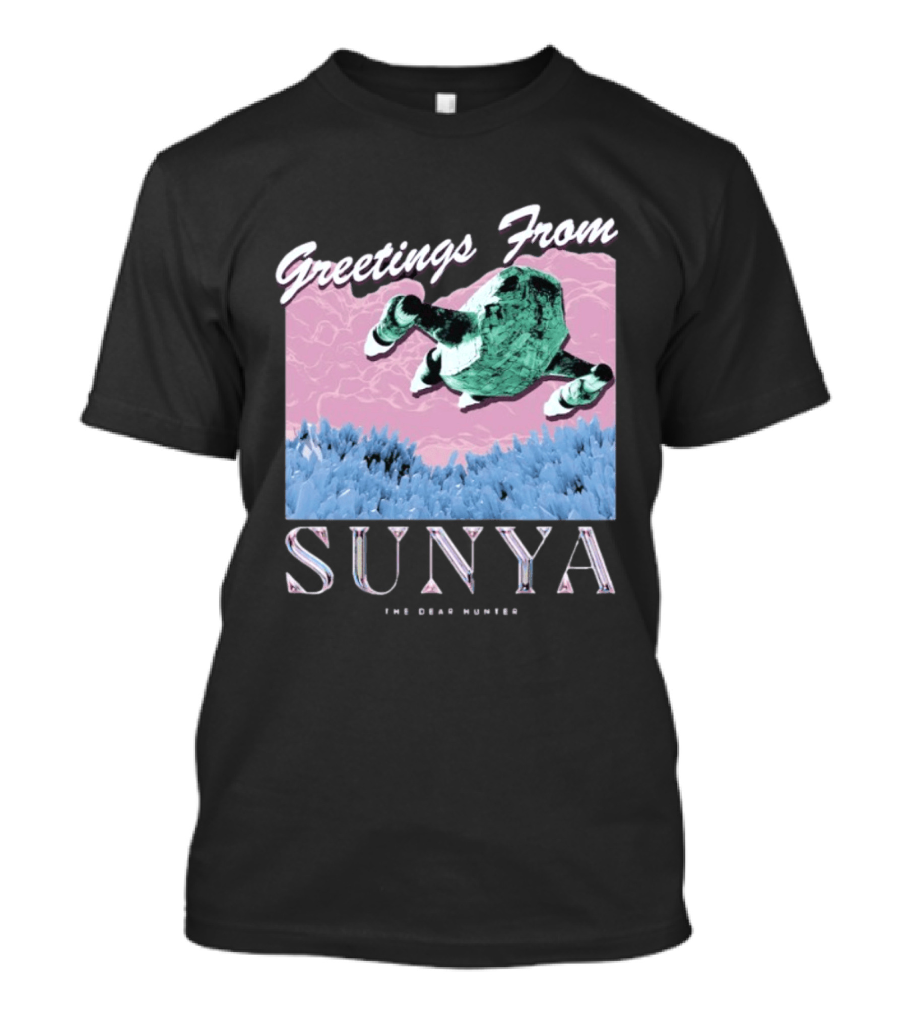 Greetings From Sunya The Dear Hunter Retro Futuristic T-Shirt