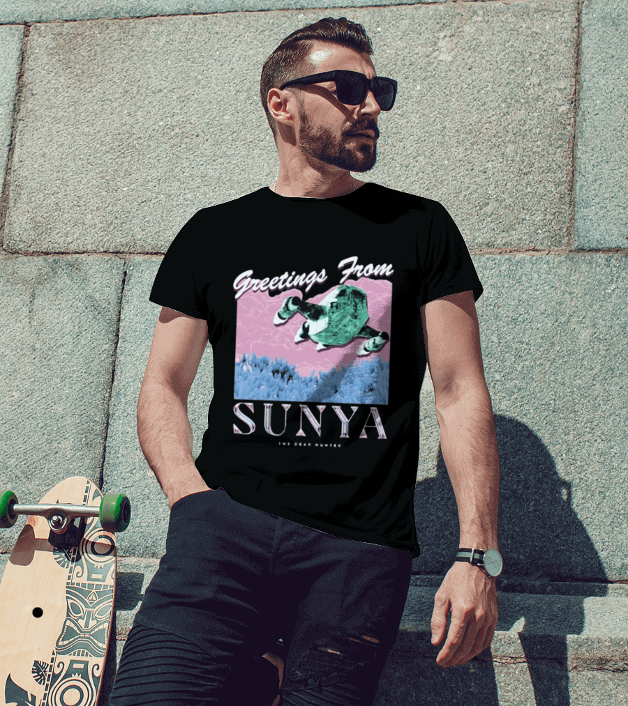 Greetings From Sunya The Dear Hunter Retro Futuristic T-Shirt