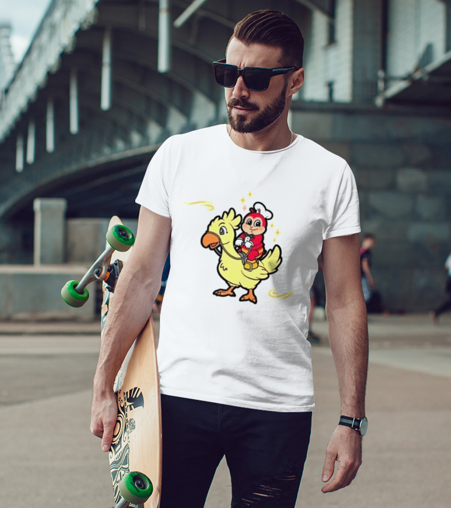 2026 Jollibee Hear Feel Think Riding Chocobo T-Shirt