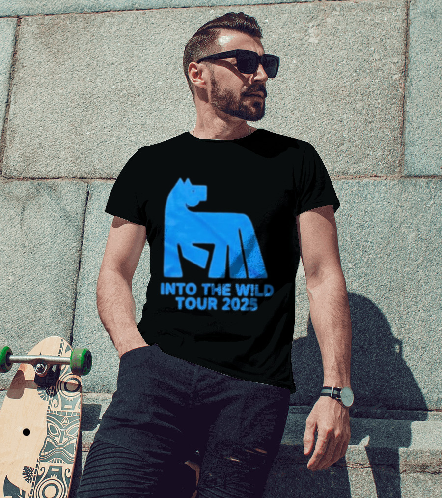 Russ Into The Wild Tour 2025 Blue Bear T-Shirt