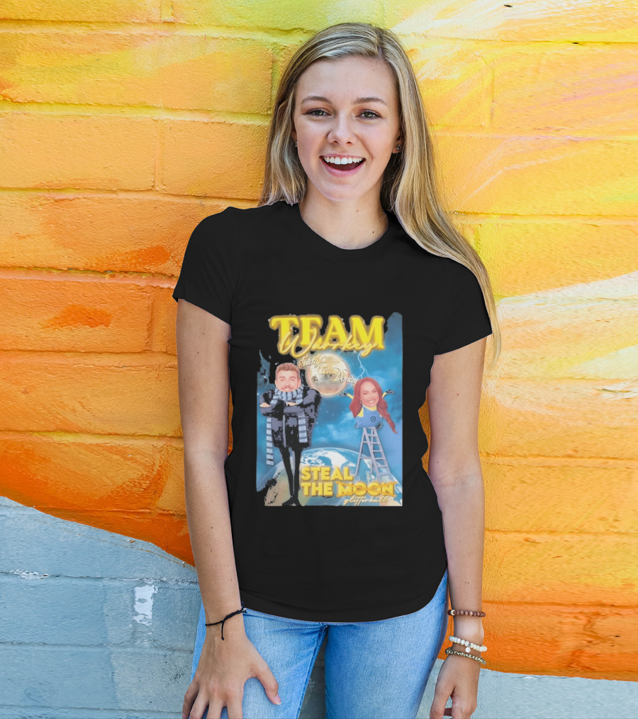 Team Warrkey Strictly Steal The Moon Dancing Planet Earth T-Shirt