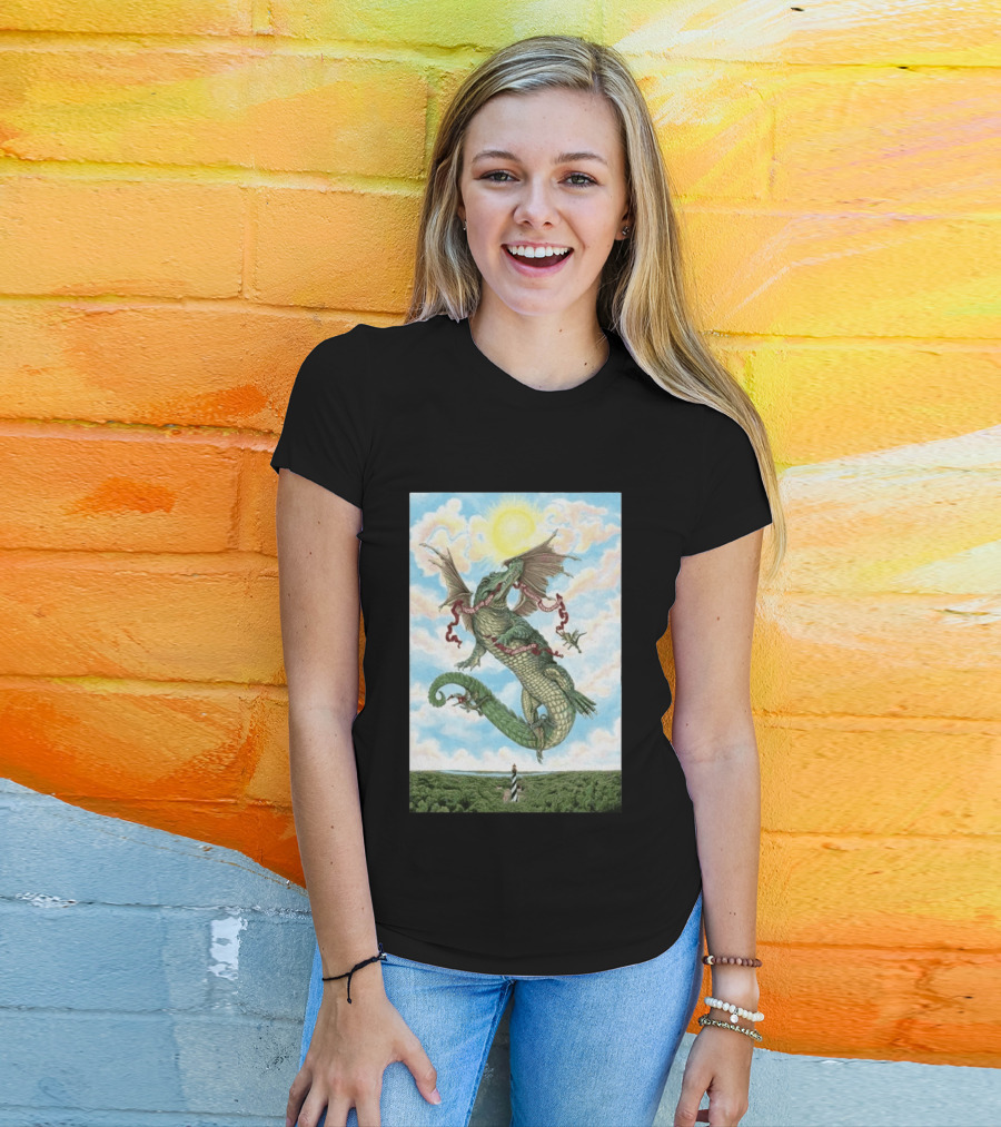 Goose St. Augustine Amphitheatre Concert April 18 19 2026 Flying Dragon And Lighthouse T-Shirt