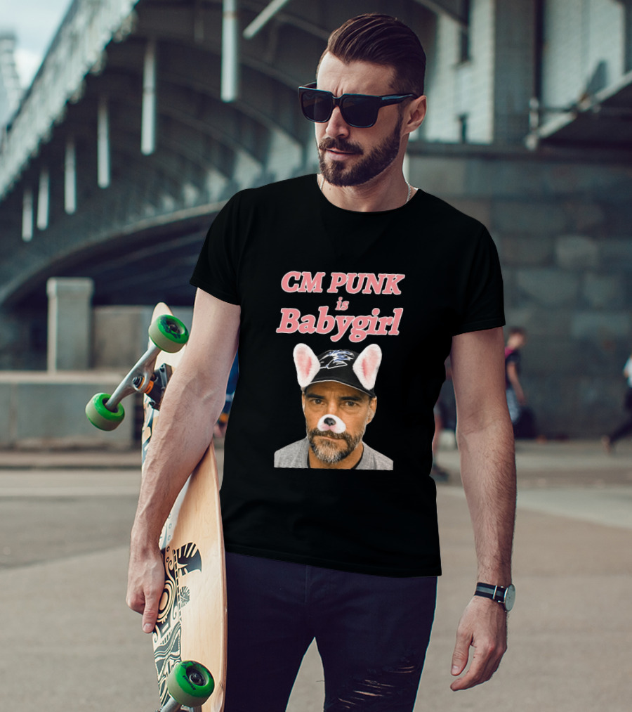 CM Punk Is Babygirl With Cute Ears And Nose Accessory T-Shirt