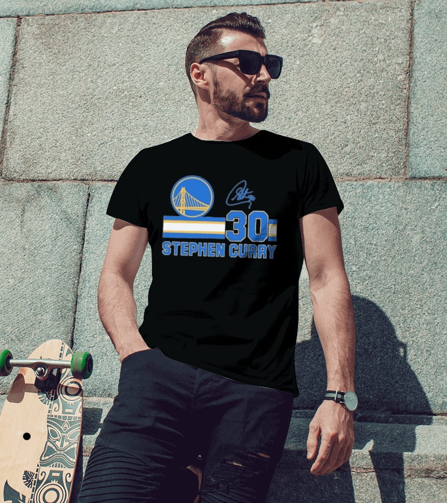 Stephen Curry Golden State Warriors 30 Signature T-Shirt