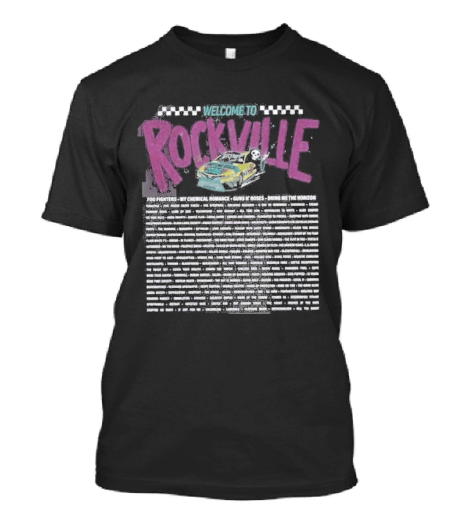 Welcome To Rockville Daytona Beach FL May 7 To 10 2026 Devil Horns Music Festival Lineup T-Shirt
