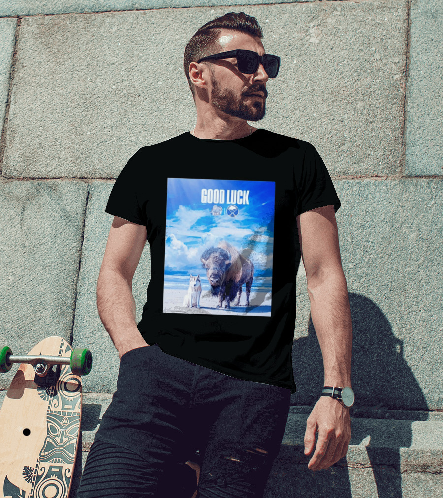 Good Luck Jacksonville Icemen Buffalo Sabres NHL Team Game 1 Buffalo Beach Sky T-Shirt