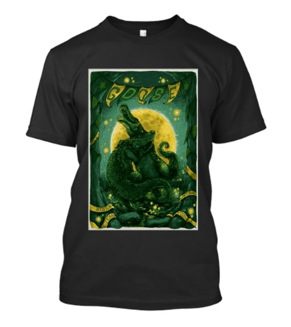 Goose Bayou Music Center Houston Texas April 23 2026 Featuring Alligator And Moon T-Shirt