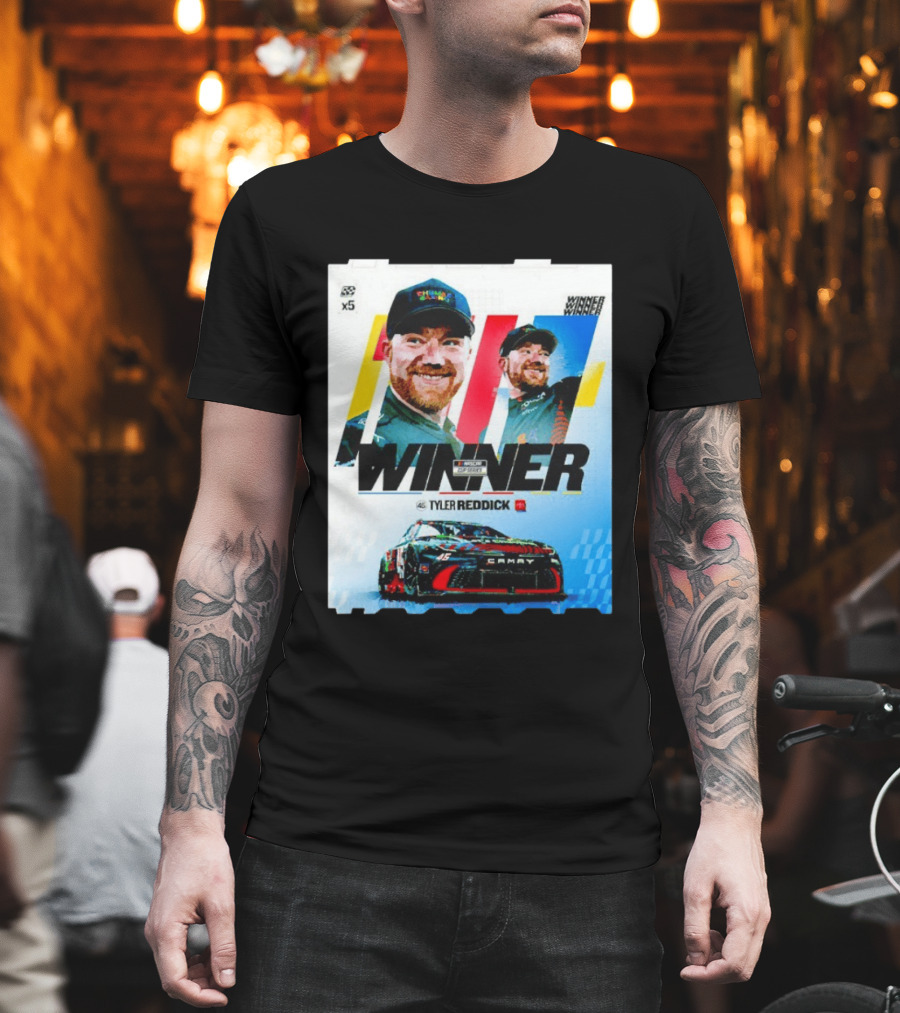 Winner Tyler Reddick NASCAR Kansas Speedway Victory Car Chevrolet Camaro T-Shirt
