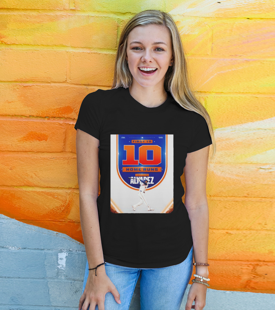Yordan Alvarez First To 10 Home Runs Houston Astros MLB T-Shirt