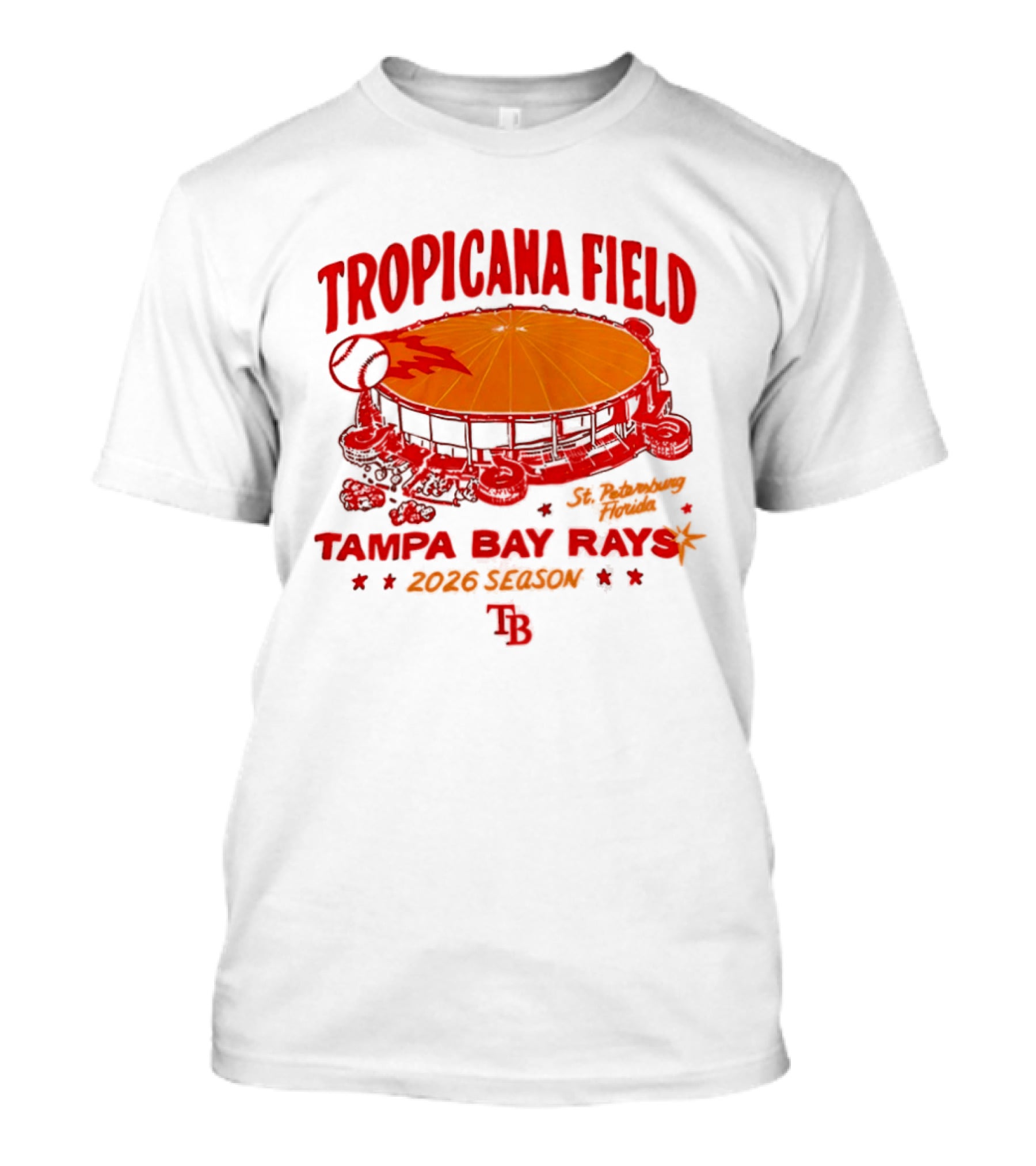 Tropicana Field Tampa Bay Rays Home Run 2026 Season T-Shirt