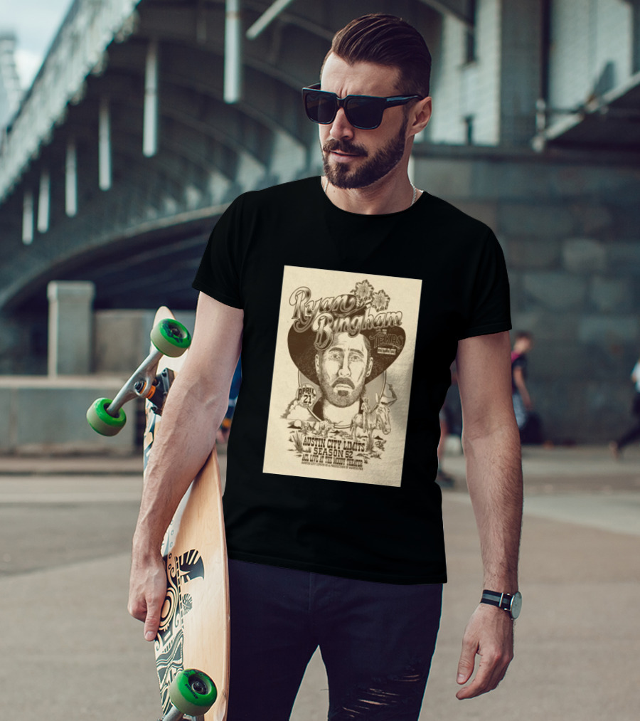 Ryan Bingham With The Texas Gentlemen Austin City Limits Season 52 April 21 2026 Moody Theater T-Shirt