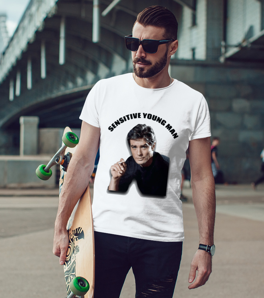 Sensitive Young Man Iconic Actor Cigarette T-Shirt