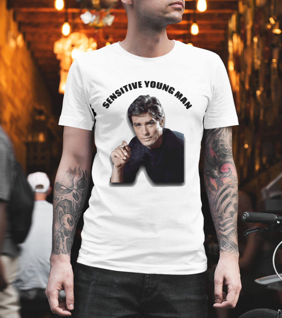 Sensitive Young Man Iconic Actor Cigarette T-Shirt
