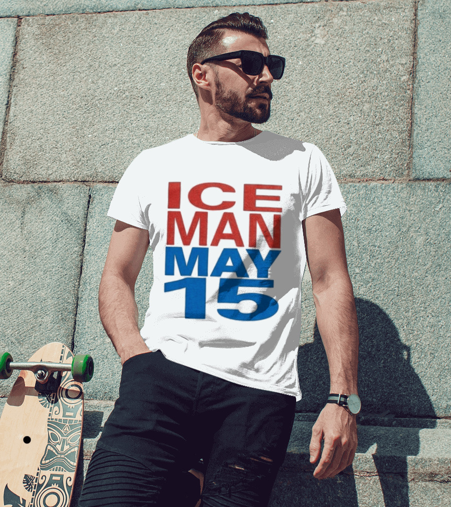 Iceman May 15 Bold Red Blue T-Shirt