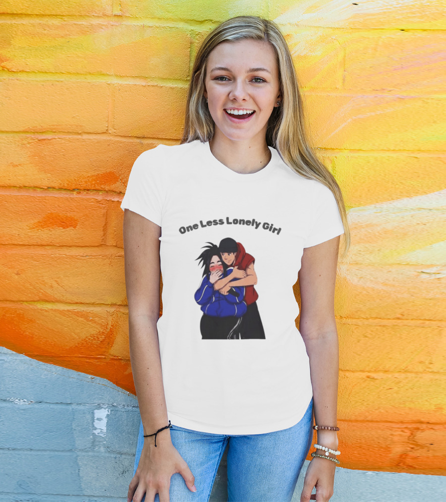 One Less Lonely Girl Justin Bieber Billie Eilish Coachella Hug 2026 T-Shirt
