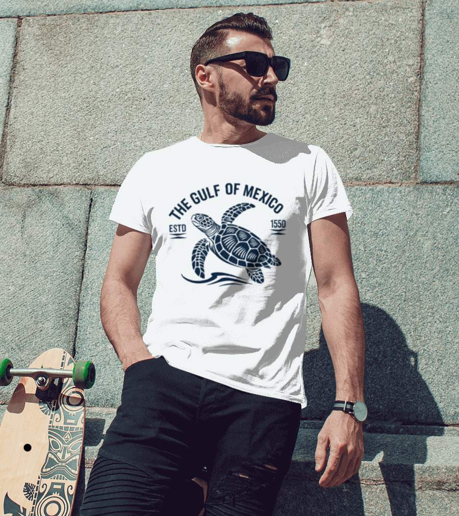 The Gulf Of Mexico Estd 1550 Sea Turtle T-Shirt