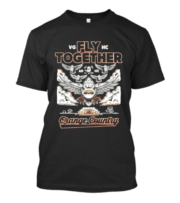 Anaheim Ducks Fly Together Formation Orange County 2026 T-Shirt